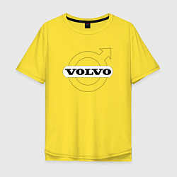 Футболка оверсайз мужская VOLVO, цвет: желтый
