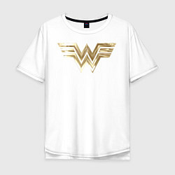 Футболка оверсайз мужская Wonder Woman logo, цвет: белый