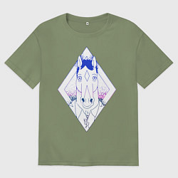 Футболка оверсайз мужская BoJack Horseman, цвет: авокадо