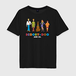 Футболка оверсайз мужская Scooby-Doo and Co, цвет: черный