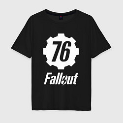 Футболка оверсайз мужская FALLOUT76, цвет: черный