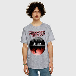 Футболка оверсайз мужская Очень странные дела, цвет: меланж — фото 2