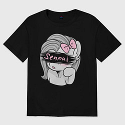Футболка оверсайз мужская Senpai, цвет: черный