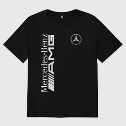 Футболка оверсайз мужская MERCEDES-BENZ AMG, цвет: черный