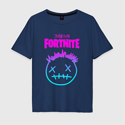 Футболка оверсайз мужская TRAVIS SCOTT X FORTNITE, цвет: тёмно-синий