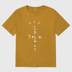 Футболка оверсайз мужская CACTUS JACK, цвет: горчичный