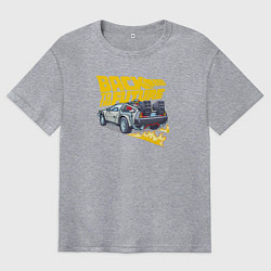 Футболка оверсайз мужская Back to the Future, цвет: меланж