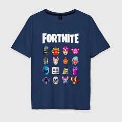 Футболка оверсайз мужская FORTNITE, цвет: тёмно-синий