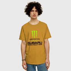 Футболка оверсайз мужская MONSTER ENERGY Z, цвет: горчичный — фото 2