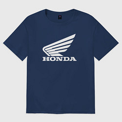 Футболка оверсайз мужская HONDA, цвет: тёмно-синий