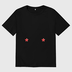 Футболка оверсайз мужская Паша защитник что надо, цвет: черный