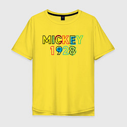Футболка оверсайз мужская Mickey Mouse 1928, цвет: желтый
