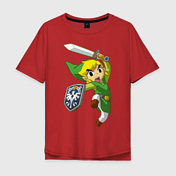 Футболка оверсайз мужская The Legend of Zelda, цвет: красный