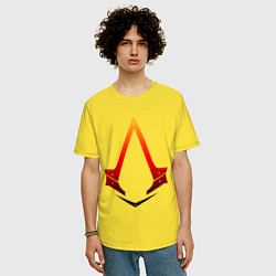 Футболка оверсайз мужская Assassins Creed, цвет: желтый — фото 2