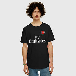 Футболка оверсайз мужская ARSENAL, цвет: черный — фото 2