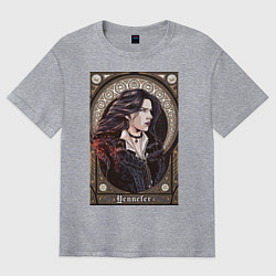 Футболка оверсайз мужская The Witcher, Yennefer, цвет: меланж