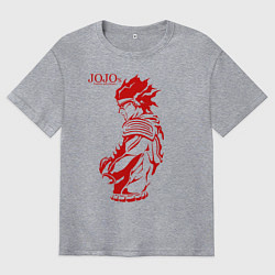 Футболка оверсайз мужская JoJo Bizarre Adventure, цвет: меланж