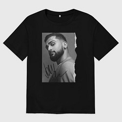 Футболка оверсайз мужская Jony, цвет: черный