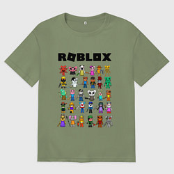 Футболка оверсайз мужская ROBLOX PIGGY, цвет: авокадо