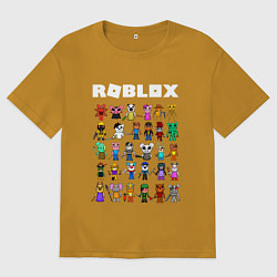 Футболка оверсайз мужская ROBLOX PIGGY, цвет: горчичный