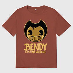 Футболка оверсайз мужская Bendy And The Ink Machine, цвет: кирпичный