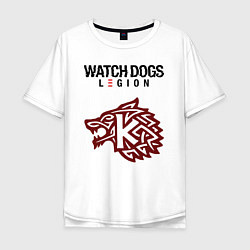Футболка оверсайз мужская Преступность Watch Dogs Legion, цвет: белый