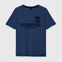 Футболка оверсайз мужская Liverpool FC, цвет: тёмно-синий