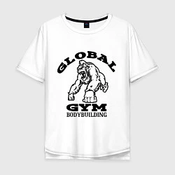 Футболка оверсайз мужская Global Gym, цвет: белый
