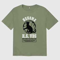 Футболка оверсайз мужская Metropolitan Nekoma High, цвет: авокадо