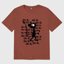 Футболка оверсайз мужская РАЗОЧАРОВАНИЕ, цвет: кирпичный