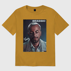 Футболка оверсайз мужская Голяк Brassic Винни, цвет: горчичный