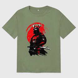 Футболка оверсайз мужская САМУРАЙ, цвет: авокадо