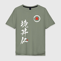 Футболка оверсайз мужская Ghost of Tsushima, цвет: авокадо