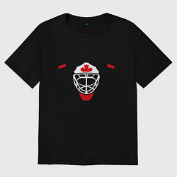 Футболка оверсайз мужская Canada: Hot Ice, цвет: черный