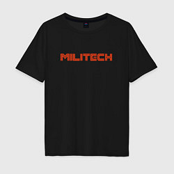 Футболка оверсайз мужская Militech, цвет: черный