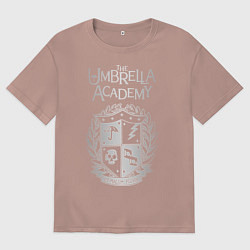 Футболка оверсайз мужская Академия Амбрелла, цвет: пыльно-розовый