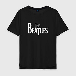 Футболка оверсайз мужская The Beatles, цвет: черный