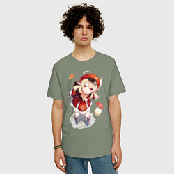 Футболка оверсайз мужская Милая Кли, цвет: авокадо — фото 2