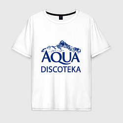 Футболка оверсайз мужская AQUADISCOTEKA, цвет: белый