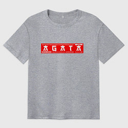 Футболка оверсайз мужская АгатаAgata, цвет: меланж