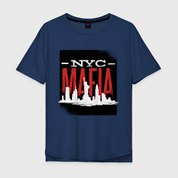 Футболка оверсайз мужская New York Mafia, цвет: тёмно-синий