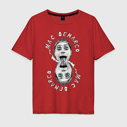 Футболка оверсайз мужская Mac Demarco, цвет: красный