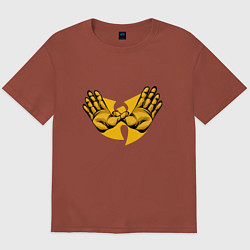 Футболка оверсайз мужская Wu-Tang Forever, цвет: кирпичный