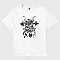 Футболка оверсайз мужская Valheim, цвет: белый