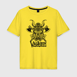 Футболка оверсайз мужская Valheim, цвет: желтый