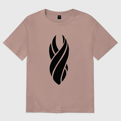 Футболка оверсайз мужская DEAD SPACE МЁРТВЫЙ КОСМОС, цвет: пыльно-розовый