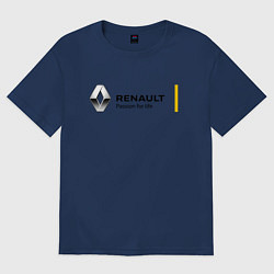 Футболка оверсайз мужская RENAULT, цвет: тёмно-синий