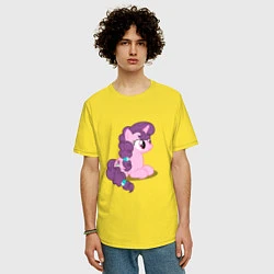 Футболка оверсайз мужская Pony Pink Mammal Purple - Litt, цвет: желтый — фото 2