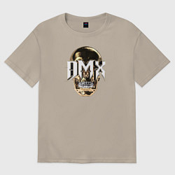 Футболка оверсайз мужская DMX, цвет: миндальный