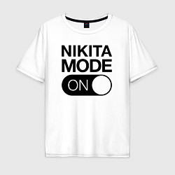 Футболка оверсайз мужская Nikita Mode On, цвет: белый